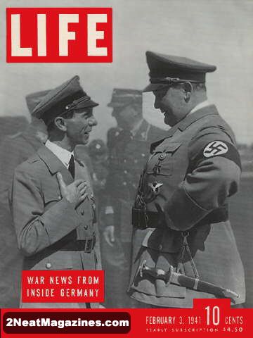 For Sale - Life Magazine February 3, 1941 - Goebbels and Goring | 2Neat