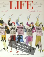 Life Magazine - September 28, 1928 (# 2395) - Flappers reading tabloids
