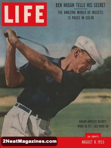 For Sale - Life Magazine August 8, 1955 - Ben Hogan | 2Neat Magazines