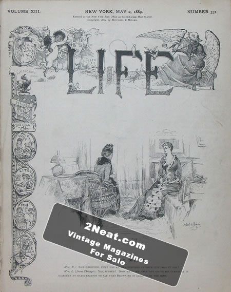 Life Magazine – May 2, 1889