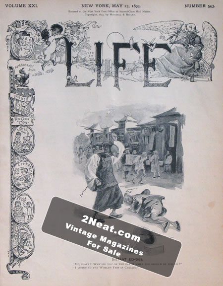 Life Magazine – May 25, 1893
