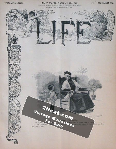 Life Magazine – August 10, 1893