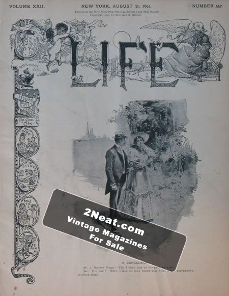Life Magazine – August 31, 1893