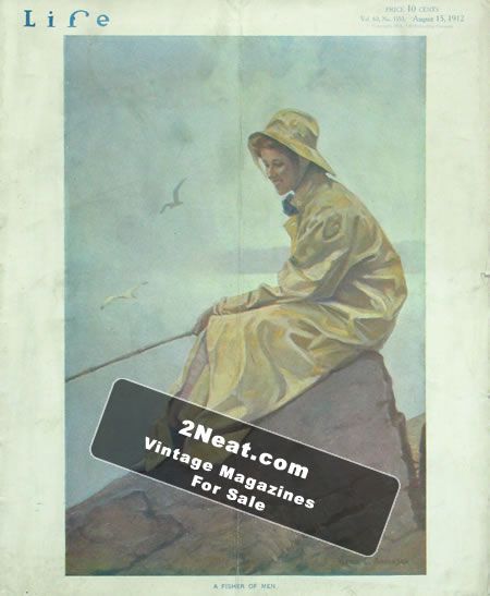 Life Magazine – August 15, 1912 (# 1555) - Fishing for a Man