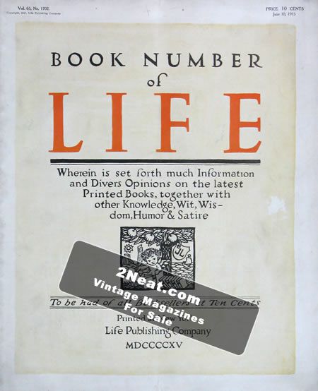 Life Magazine – June 10, 1915