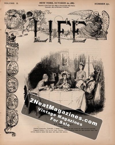 Life Magazine - October 20, 1887